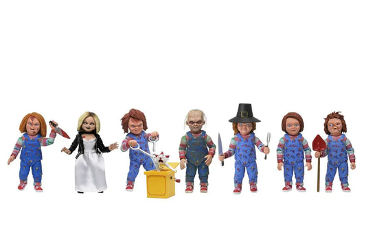 NECA CHUCKY GOOD GUY SERIE 2 BLIND BOX 7" DISPLAY (12) ACTION FIGURE 17 cm