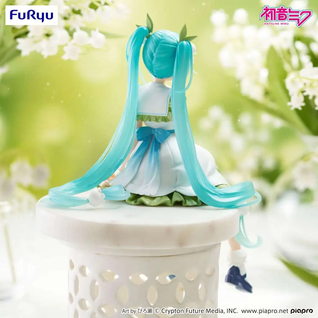FURYU HATSUNE MIKU FLOWER FAIRY LILY VALLEY NOODLE STOPPER FIGURA 14 cm