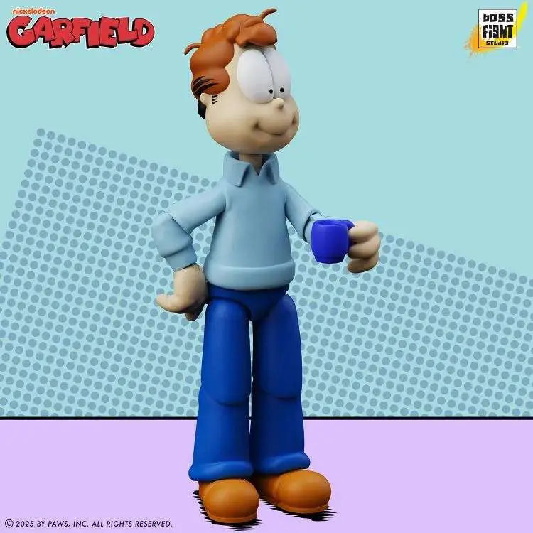 BOSS FIGHT STUDIO GARFIELD JON ARBUCKLE DLX ACTION FIGURE 19 cm