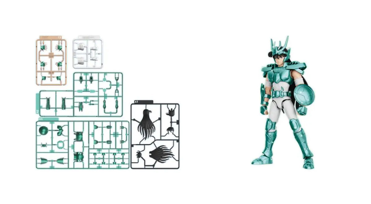 BLOKEES SHIRYU & DRAGON - SAINT SEIYA CHAMPION CLASS 09 MODEL KIT 12 cm