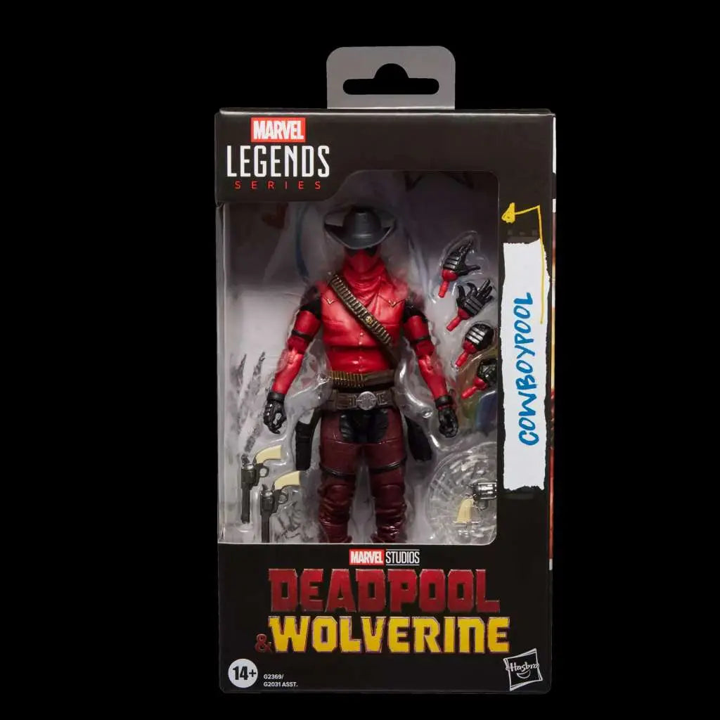MARVEL LEGENDS DEADPOOL AND WOLVERINE COWBOYPOOL ACTION FIGURE