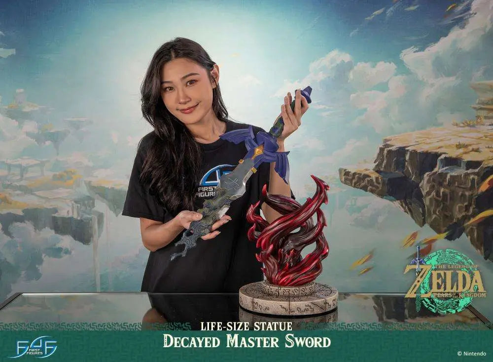 FIRST4FIGURES LEGEND ZELDA TEARS KINGDOM DECAYED MASTER SWORD LIFE SIZE REPLICA 70 cm