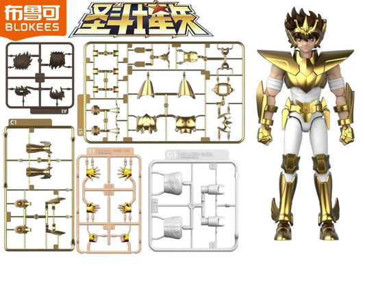 BLOKEES SEIYA & PEGASUS - SAINT SEIYA CHAMPION CLASS EX ANNIVERSARY EDITION MODEL KIT 12cm