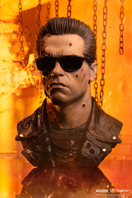 TERMINATOR 2 T-800 MODEL 101 BATTLE DAMAGED 1/1 SCALE ART MASK