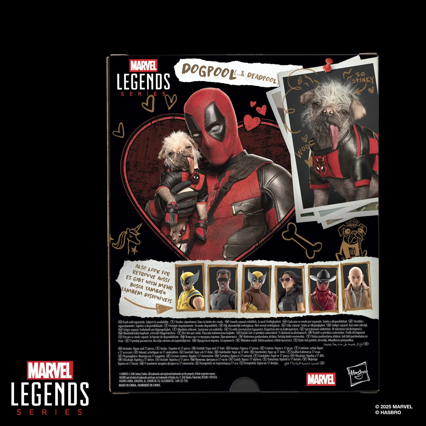 MARVEL LEGENDS DEADPOOL AND WOLVERINE DOGPOOL AND DEADPOOL ACTION FIGURE