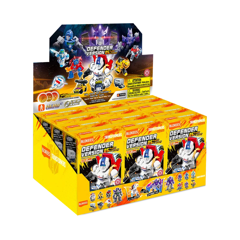 BLOKEES - TRANSFORMERS TRAITOR TYRANNY DEFENDER VERSION 05 BLIND BOX SET (12) MODEL KIT 6 cm