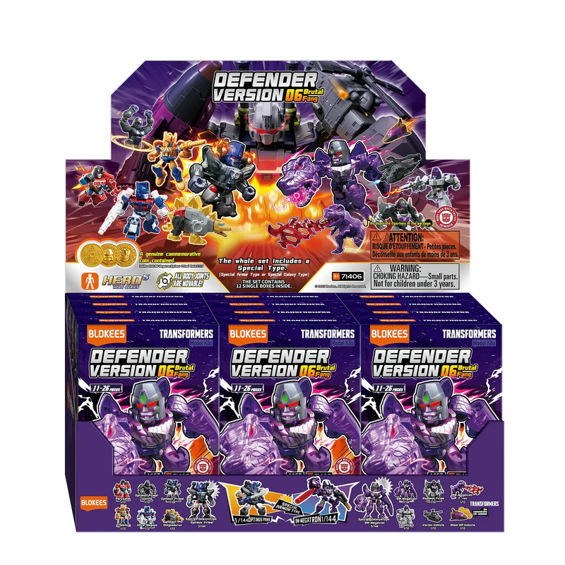 TRANSFORMERS BRUTAL FANG DEFENDER VERSION 06 MODEL KIT BLIND BOX (12)