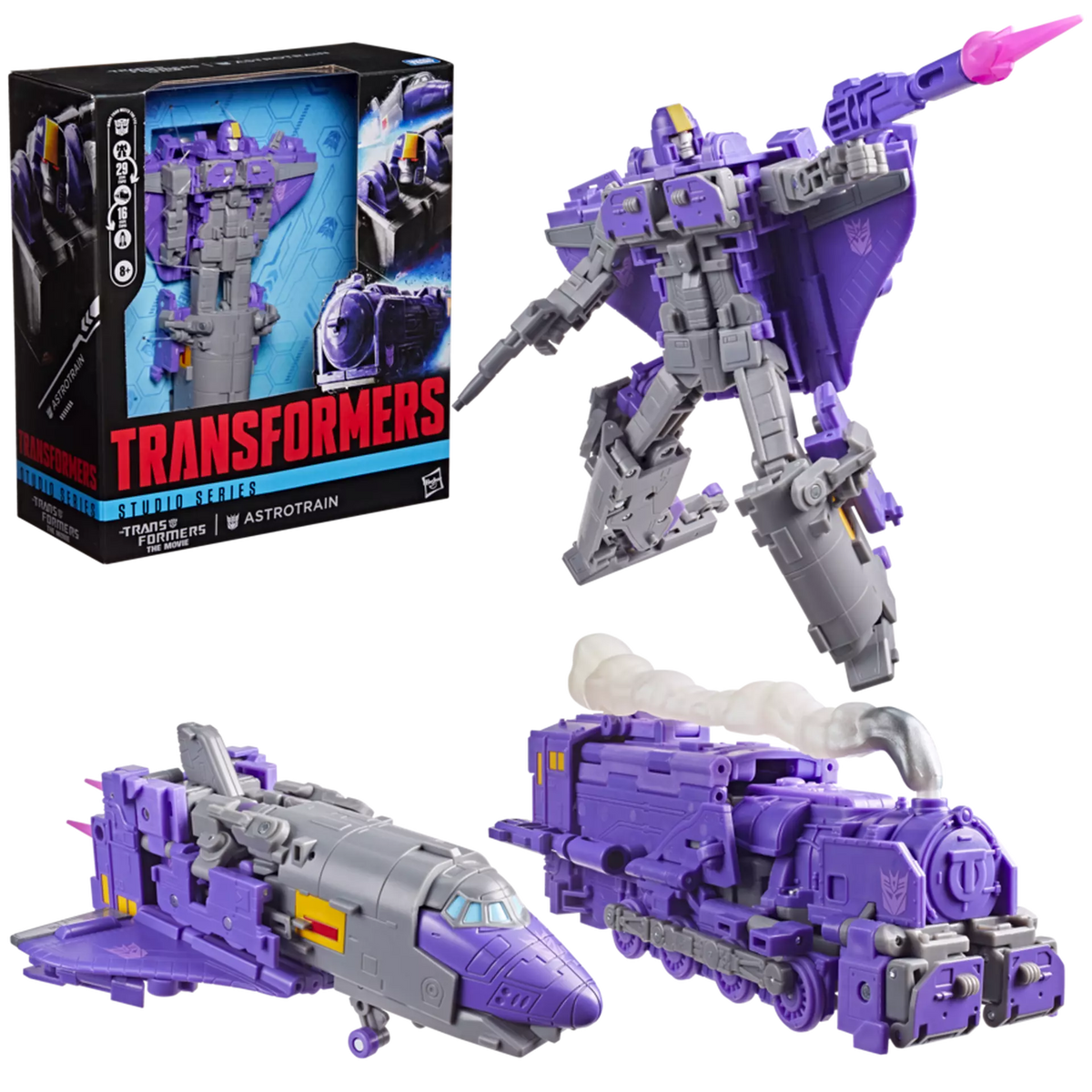 HASBRO - TRANSFORMERS STUDIO SERIES TRANSFORMERS MOVIE ASTROTRAIN ACTION FIGURE