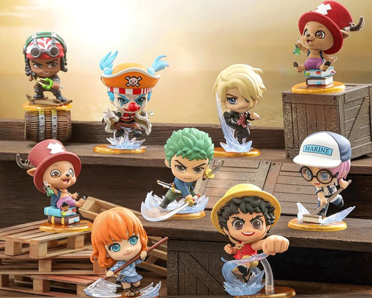 YUME - ONE PIECE - COSBI COLLECTION - BLIND BOX - DISPLAY (8) MINI FIGURA 8x8x12 cm