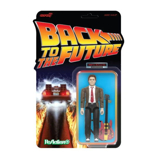 SUPER 7 BACK FUTURE WAVE 1 MARTY MCFLY '55 REACTION+ ACTION FIGURE 10 cm