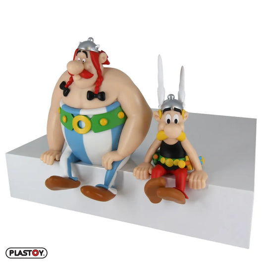 PLASTOY - ASTERIX E OBELIX ASTERIX & OBELIX SEATED S FIGURA 12 cm