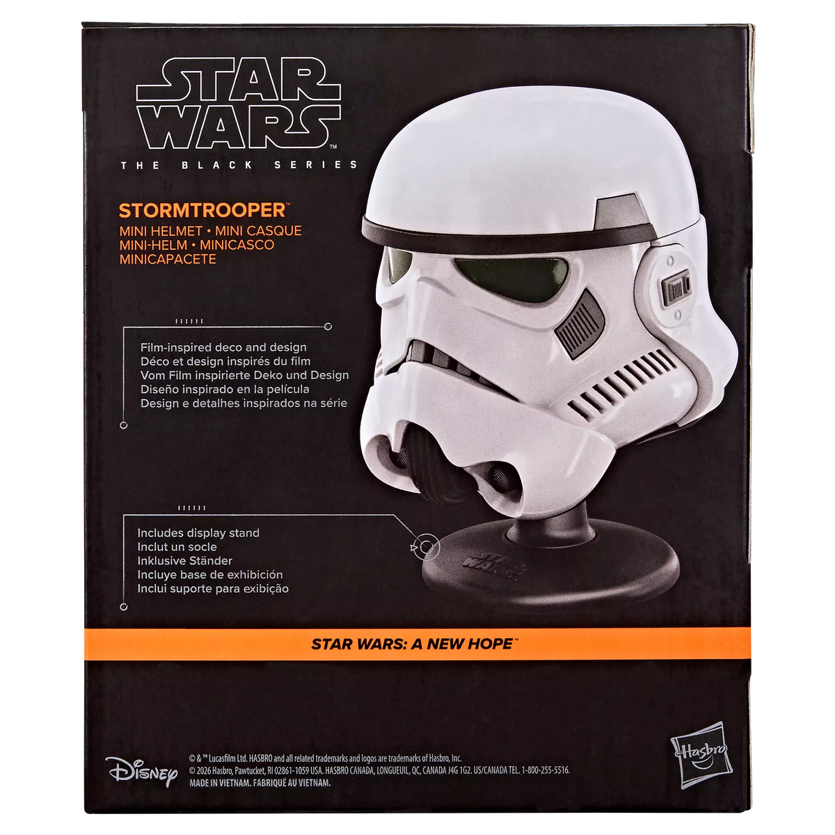 HASBRO - STAR WARS BLACK SERIE STORMTROOPER MINI HELMET REPLICA