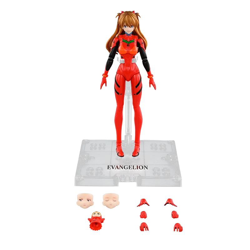 BLOKEES ASUKA - EVANGELION NEON GENESIS SHIKINAMI PLUG SUIT FANTASTIC SERIES FF03 MODEL KIT 15 cm