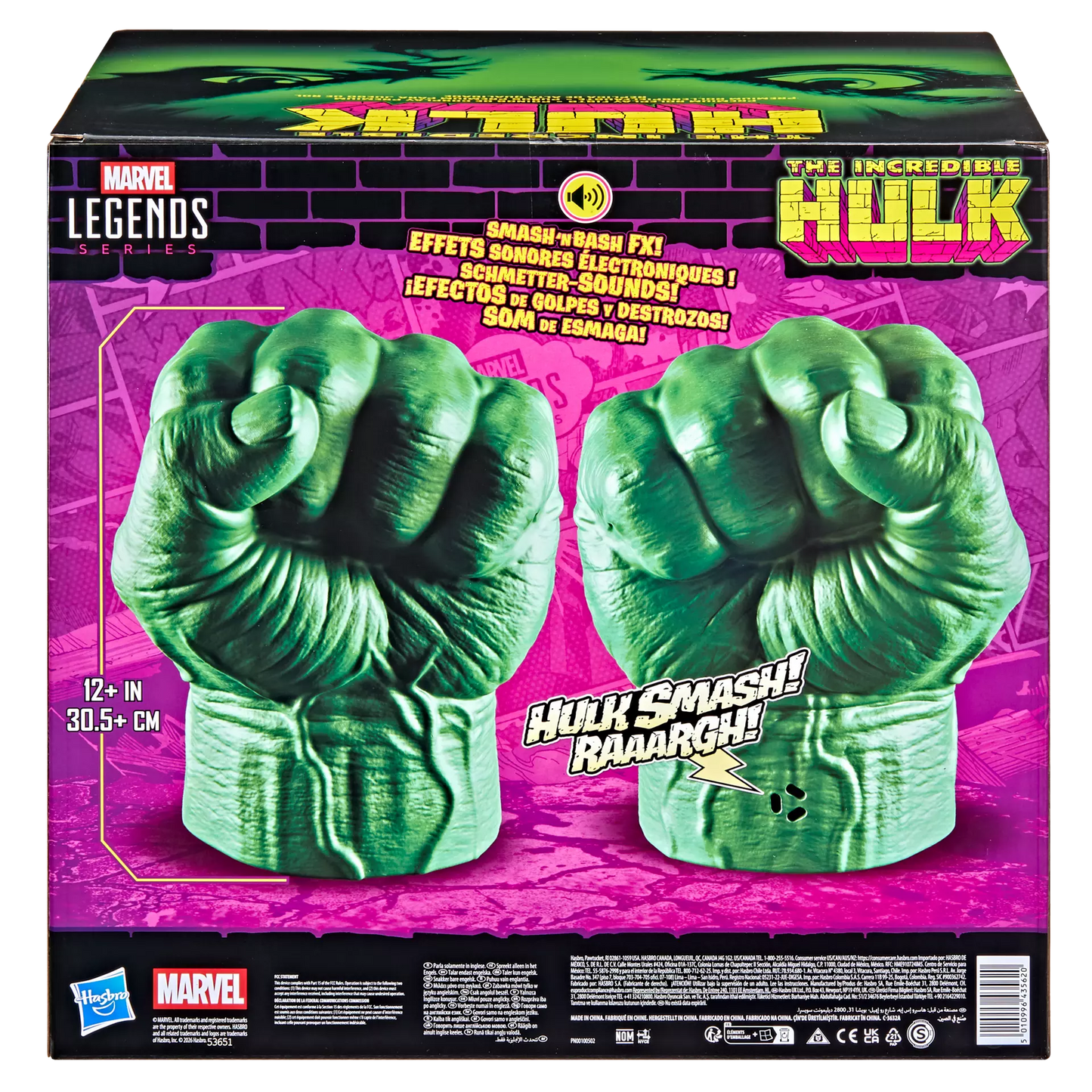 HASBRO HULK & ELECTRO - MARVEL LEGENDS INCREDIBLE NIC FISTS ACTION FIGURE