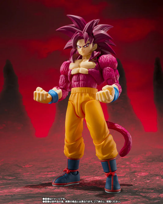 BANDAI - DRAGON BALL DAIMA S.H.FIGUARTS SUPER SAIYAN 4 SON GOKU ACTION FIGURE 14.5 cm