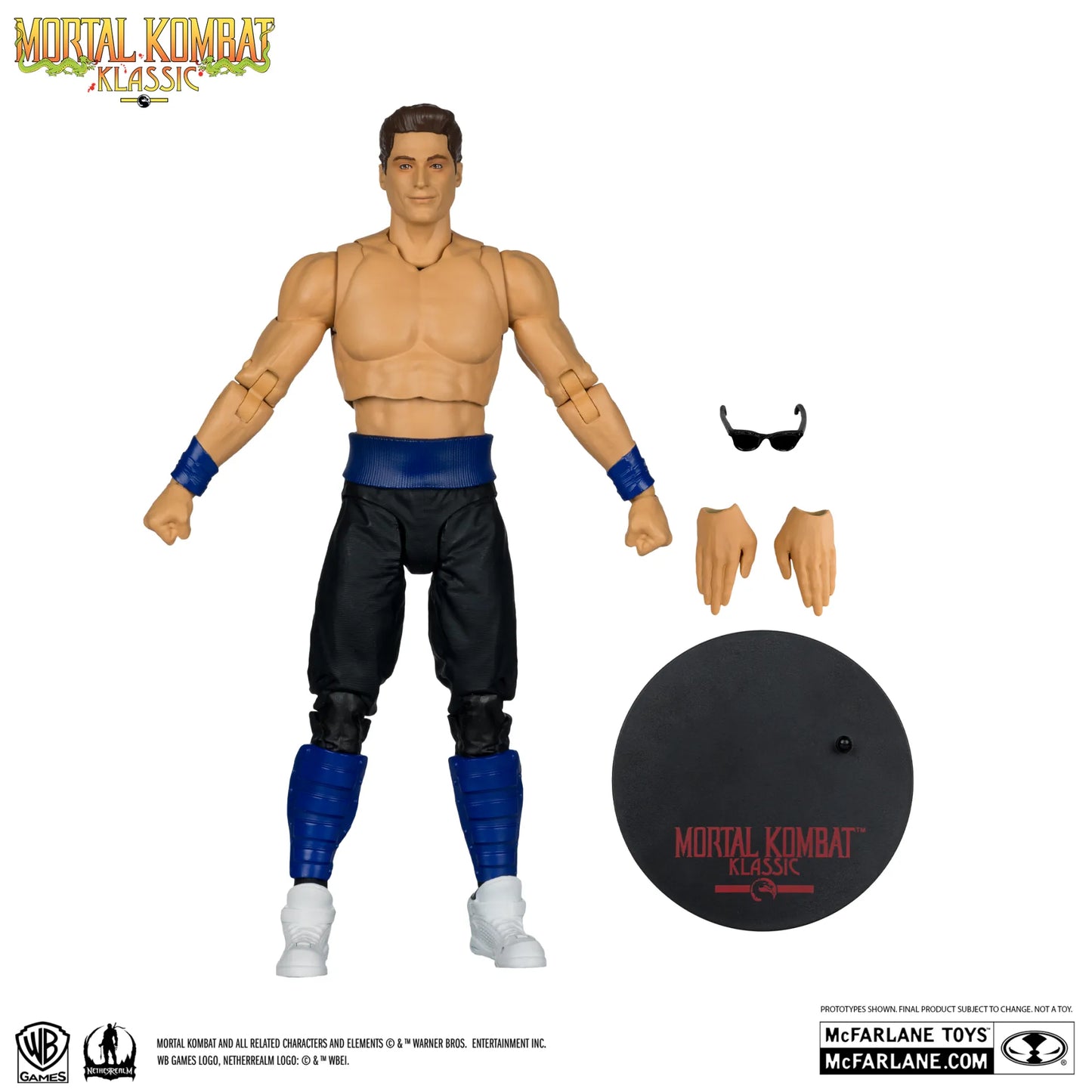 MCFARLANE TOYS 25 MORTAL KOMBAT KLASSICS 7INCH WAVE 4 JOHNNY CAGE ACTION FIGURE 17 cm