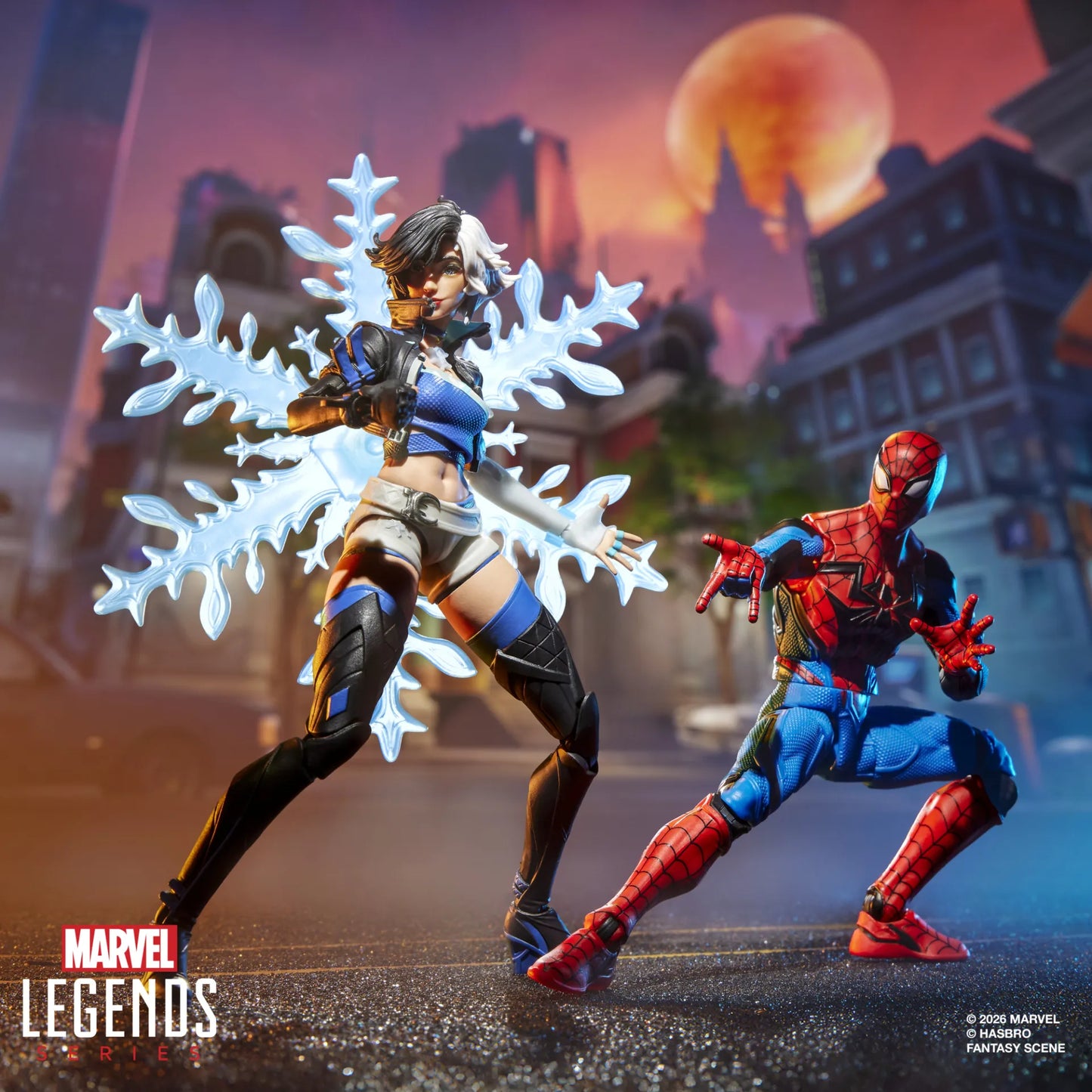 MARVEL LEGENDS MARVEL RIVALS SPIDER-MAN AND LUNA SNOW ACTION FIGURES