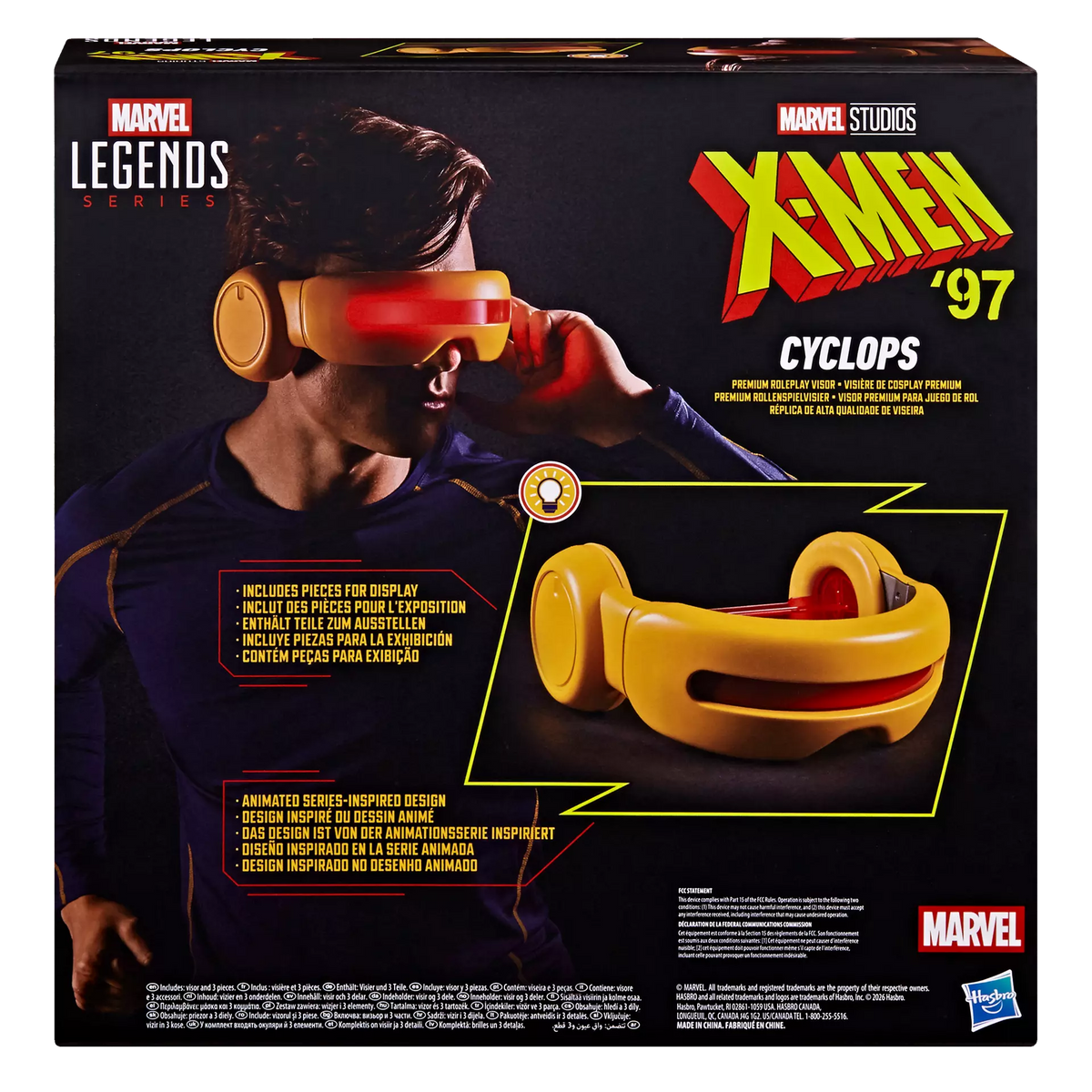 HASBRO CYCLOPS & ELECTRO - MARVEL LEGENDS X-MEN 97 NIC VISOR REPLICA