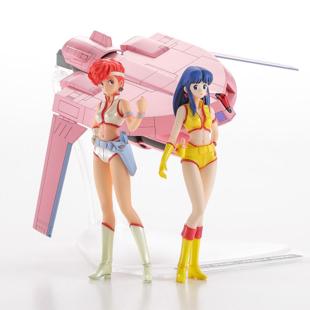 DIRTY PAIR KEI & YURI WITH 1/300 LOVELY ANGEL 1/20 MK