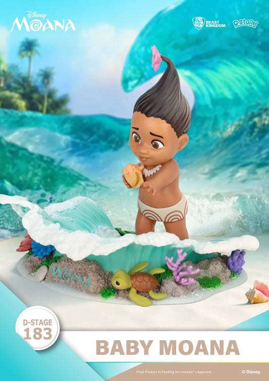 BEAST KINGDOM MOANA BABY MOANA D-STAGE MINI FIGURA 11.3 cm