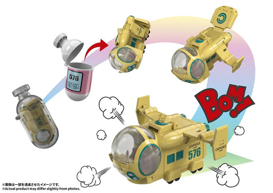 BANDAI - DRAGON BALL Z HOIPOI CAPSULE NO.576 BULMA’S AIRPLANE CHANGEARTS REPLICA 9 cm