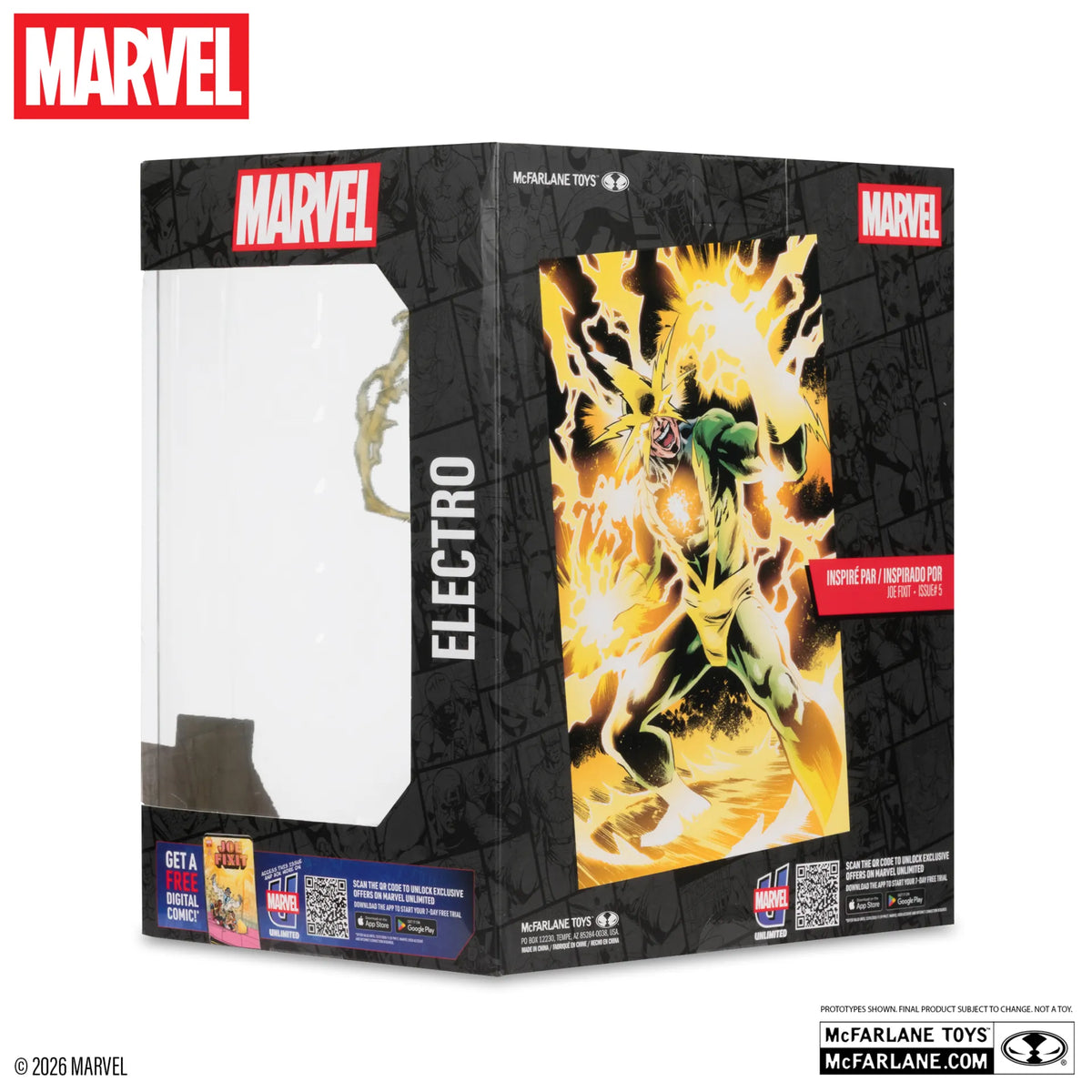 MCFARLANE TOYS 25 ELECTRO - MARVEL COLLECTION 1:10TH WV8 (JOE FIXIT #5) FIGURA 18 cm