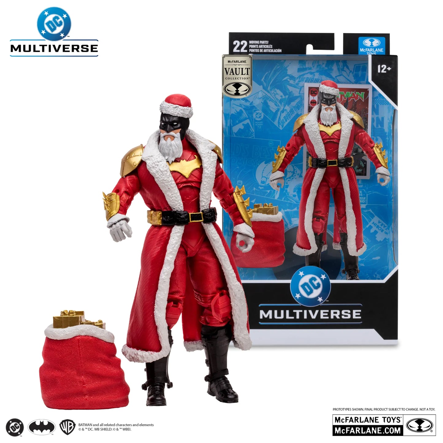 MCFARLANE VAULT DC MULTIVERSE 7INCH BATMAN SANTA ACTION FIGURE