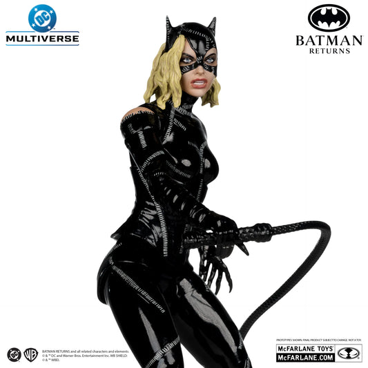 MCFARLANE TOYS 25 BATMAN & CATWOMAN - DC THEATRICAL DLX 7INCH WV5 BATTLE DAMAGED ( RETURNS) ACTION FIGURE 17 cm