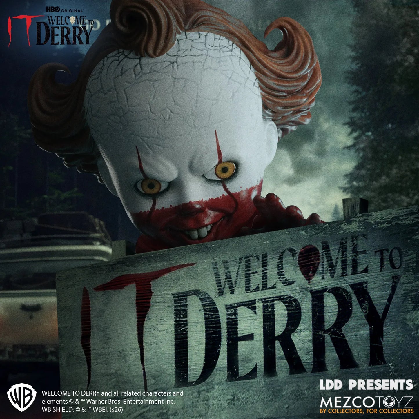 MEZCO TOYS LDD PRESENTS WELCOME DERRY PENNYWISE ACTION FIGURE 25 cm