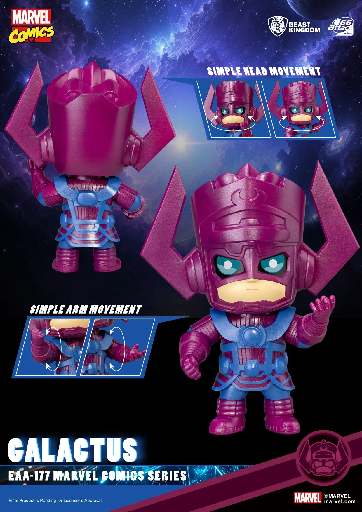 BEAST KINGDOM - MARVEL COMICS SERIES GALACTUS ACTION FIGURE 20 cm