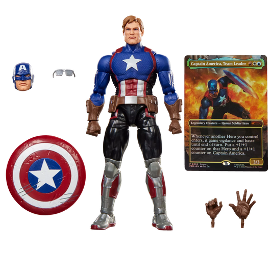 HASBRO CAPTAIN AMERICA - MARVEL LEGENDS MAGIC GATHERING AVENGERS TWILIGHT ACTION FIGURE