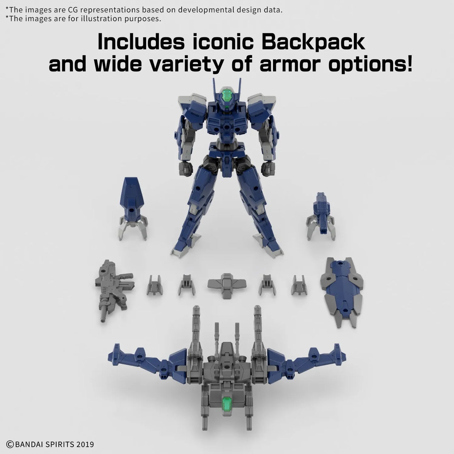 BANDAI - 30 MINUTES MISSIONS 30MM EEXM-40 IGLIGHT HIGH-MOBILITY TYPE 1/144 MODEL KIT 13 cm
