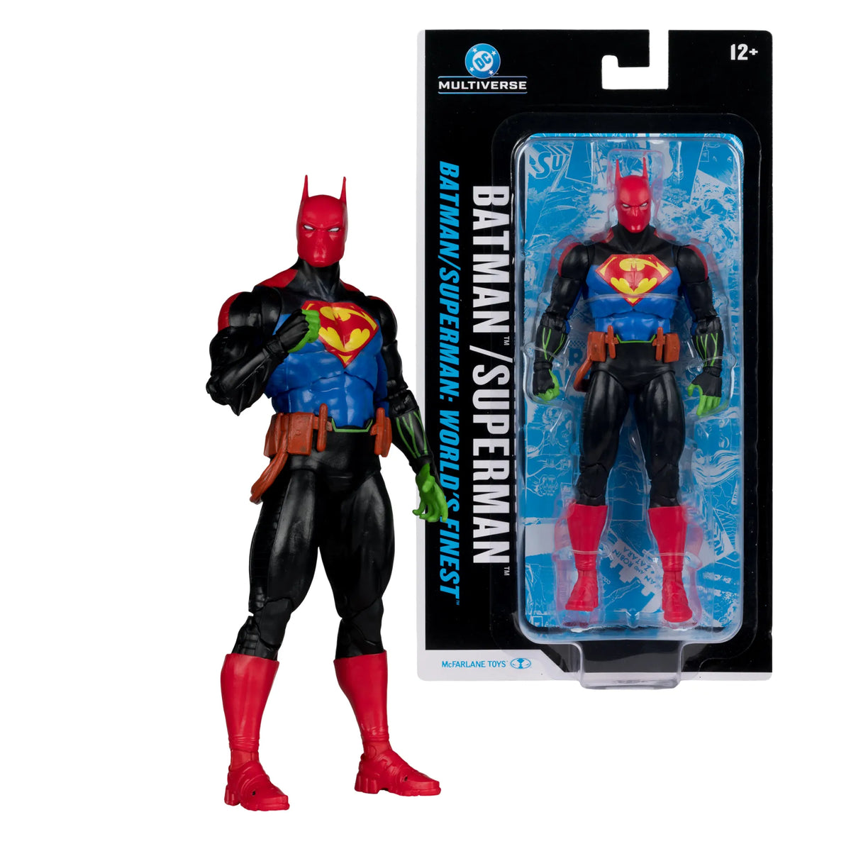 MCFARLANE TOYS 25 BATMAN & SUPERMAN - DC MULTIVERSE - WORLD'S FINEST 7INCH ACTION FIGURE 17 cm