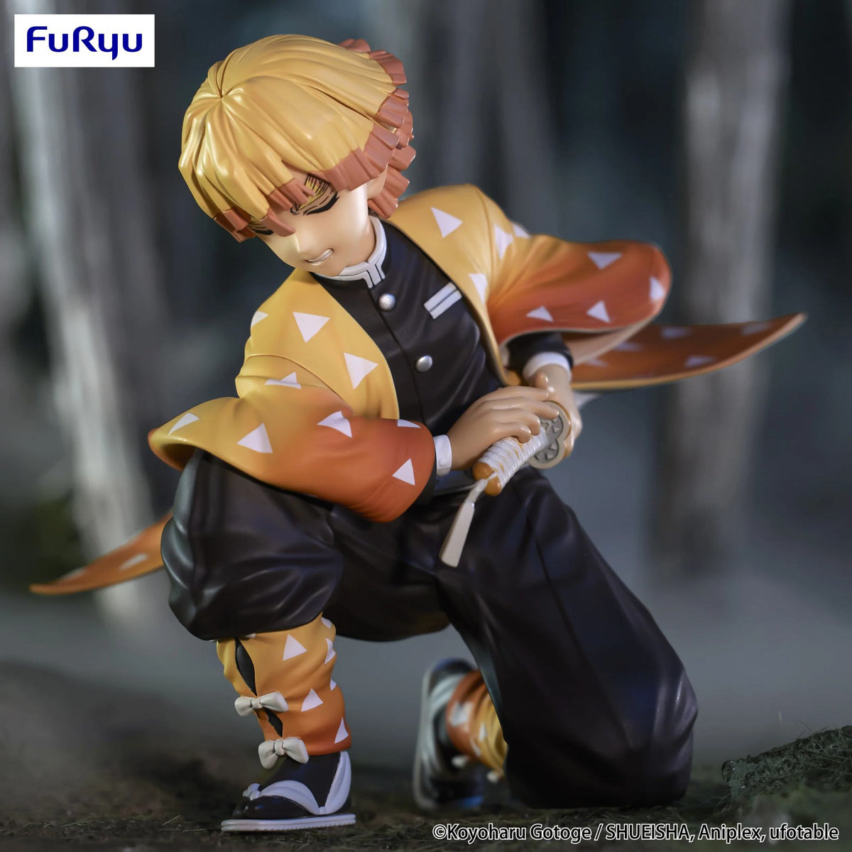 FURYU ZENITSU - DEMON SLAYER AGATSUMA NOODLE STOPPER RERUN FIGURA 10 cm