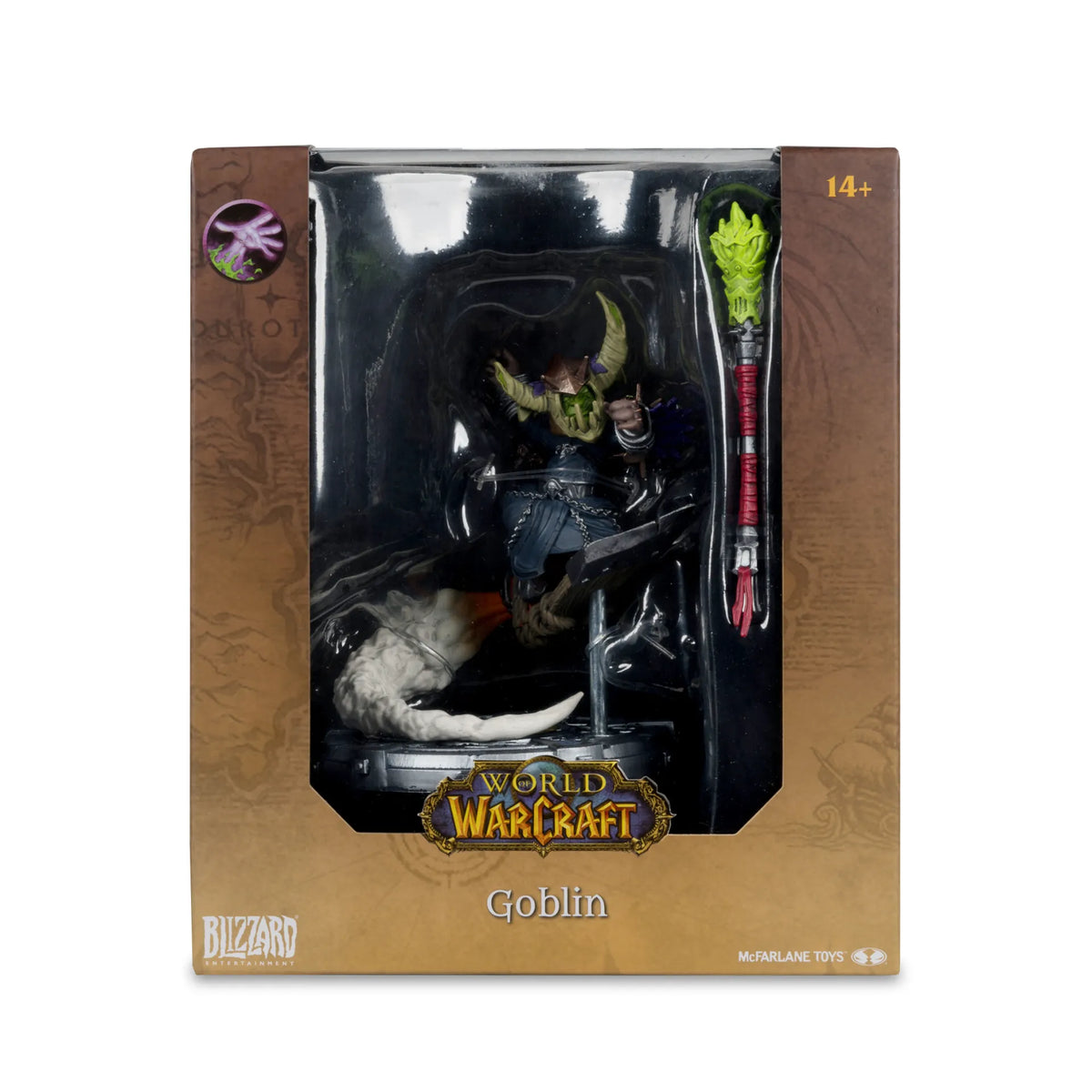 MCFARLANE TOYS 25 WORLD WARCRAFT 6INCH POSED WV1 GOBLIN FIGURA 15 cm