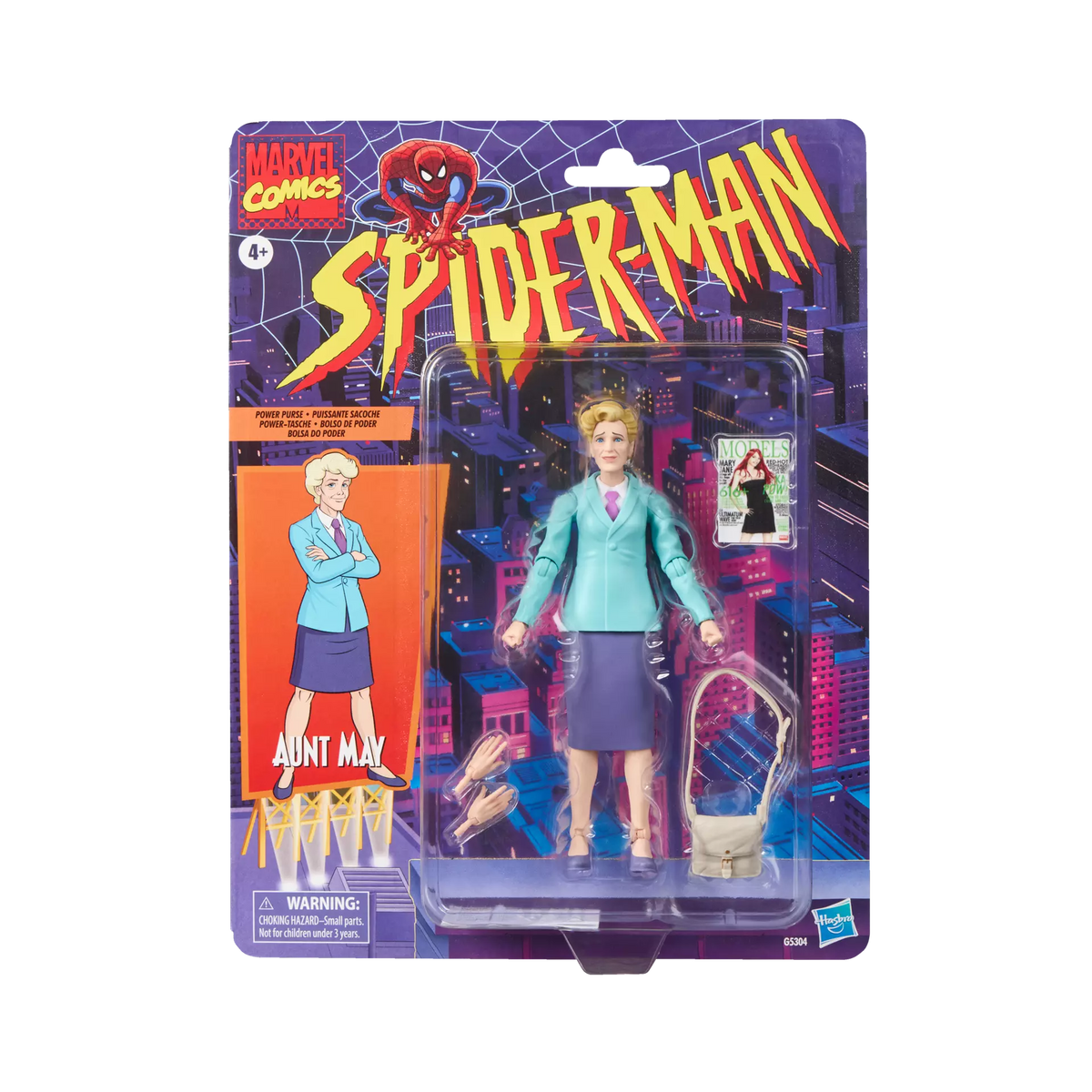HASBRO SPIDER-MAN - MARVEL LEGENDS VINTAGE AUNT MAY ACTION FIGURE