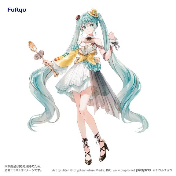 FURYU - HATSUNE MIKU HATSUNE MIKU X TIROL CHOCO COLLABORATION COFFEE NOUGAT ANOTHER COLOR FIGURA 19 cm