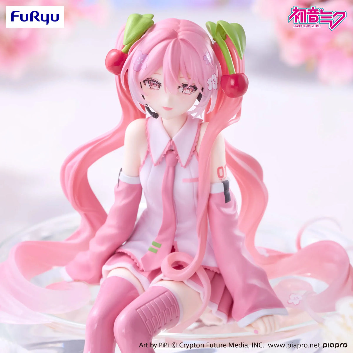 FURYU - HATSUNE MIKU HATSUNE MIKU SAKURA MIKU 2026 SMILE NOODLE STOPPER FIGURA 14 cm