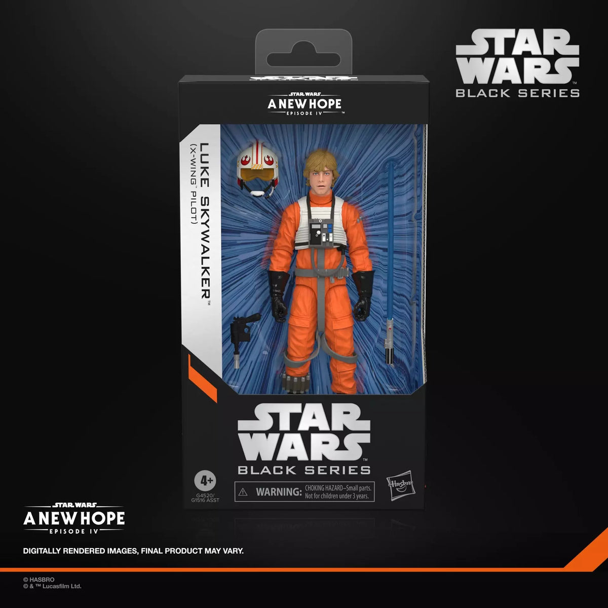 STAR WARS BLACK SERIES A NEW HOPE LUKE SKYWALKER X-WING PILOT ACTION FIGURE