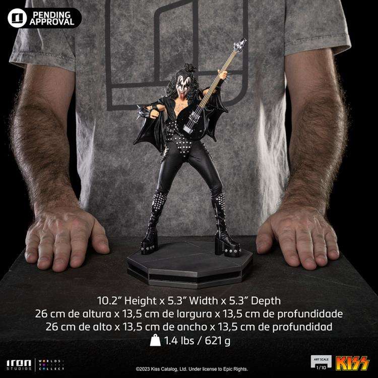 IRON STUDIOS KISS GENE SIMMONS 1/10 STATUA 26 cm