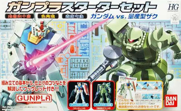 BANDAI HGUC STARTER SET 1 1/144 MODEL KIT