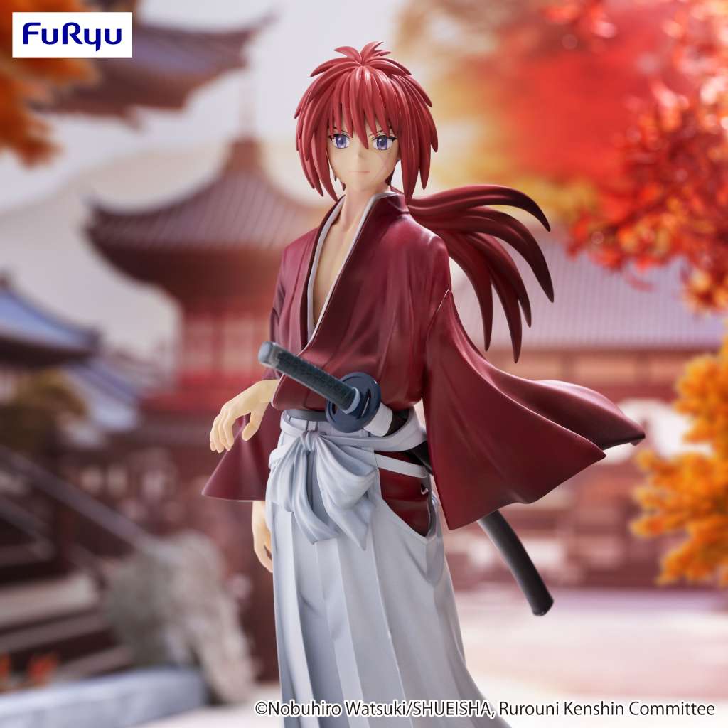 FURYU RUROUNI KENSHIN KENSHIN HIMURA TRIO-TR-IT FIG FIGURA 19 cm