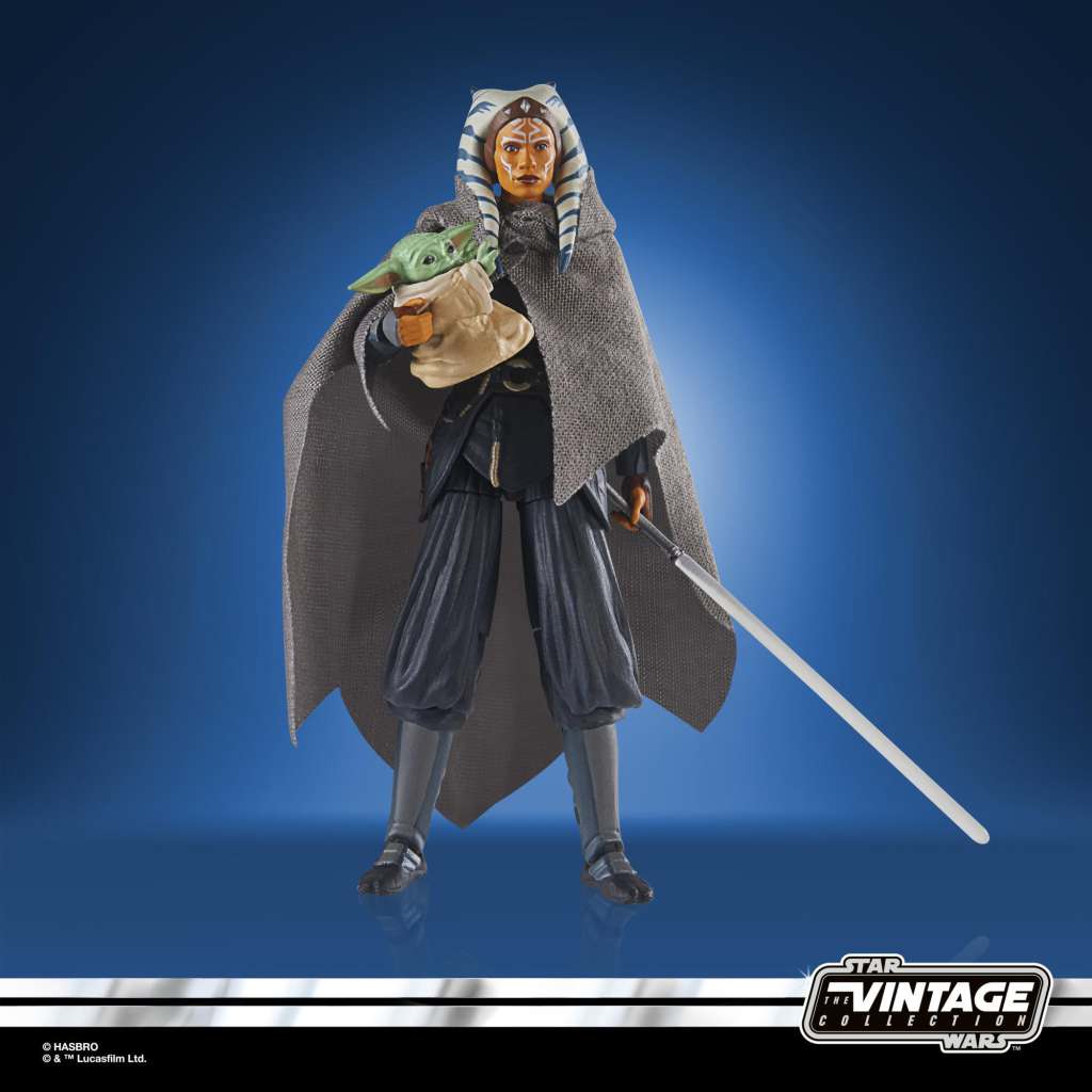 STAR WARS: THE MANDALORIAN VINTAGE COLLECTION ACTION FIGURA 2022 AHSOKA TANO & GROGU 10 CM HASBRO