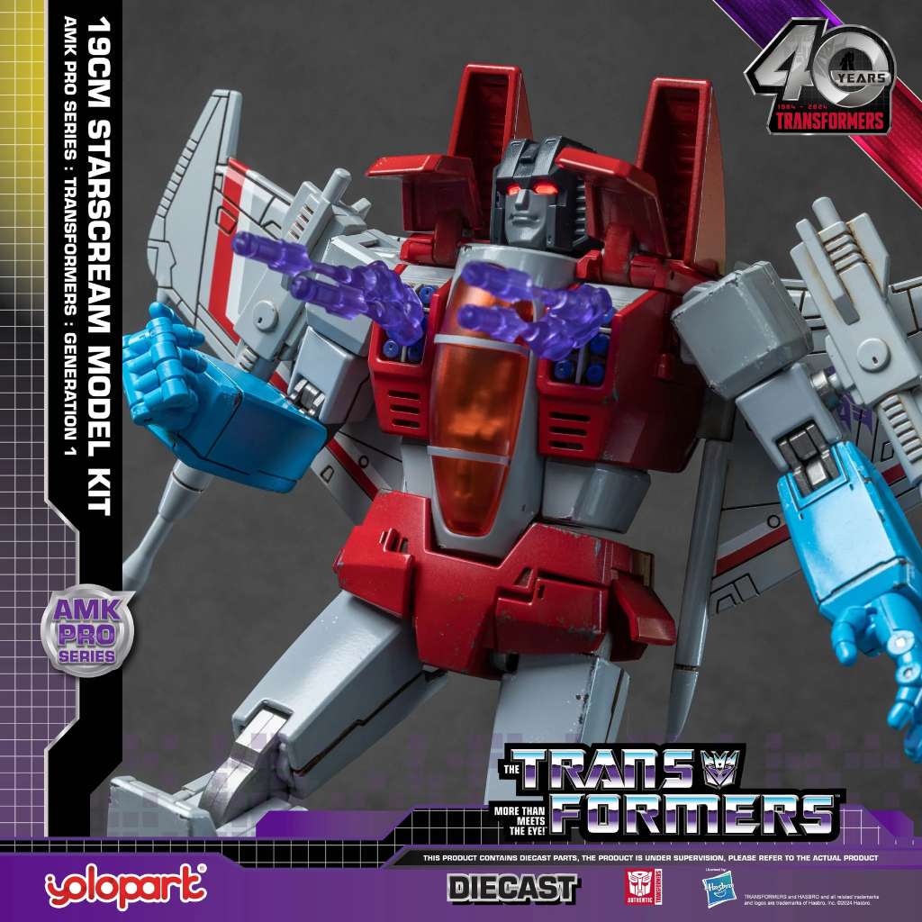 YOLOPARK STARSCREAM - TRANSFORMERS GENERATION 1 AMK PRO MODEL KIT 19 cm