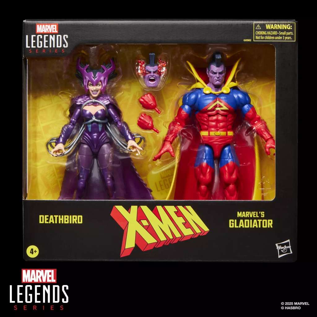 X-MEN MARVEL LEGENDS ACTION FIGURA 2-PACK DEATHBIRD & MARVEL'S GLADIATOR 15 CM HASBRO