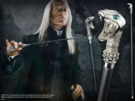 NOBLE COLLECTIONS HP MALFOY WALKING STICK -7639- REPLICA