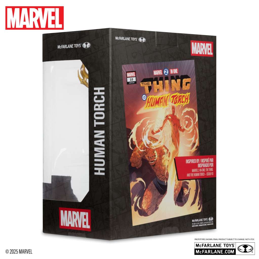 MCFARLANE TOYS 25 - MARVEL COLLECTION W6 1:6 HUMAN TORCH (MARVEL 2-1 #10) FIGURA 27 cm