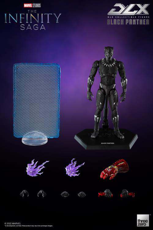 INFINITY SAGA DLX ACTION FIGURA 1/12 BLACK PANTHER 17 CM THREEZERO