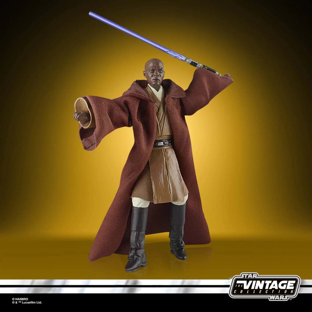 STAR WARS EPISODE II VINTAGE COLLECTION ACTION FIGURA 2022 MACE WINDU 10 CM HASBRO
