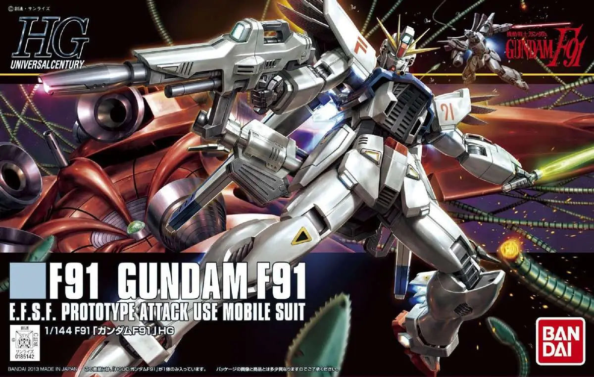 BANDAI - GUNDAM HGUC F91 1/144 MODEL KIT 12 cm